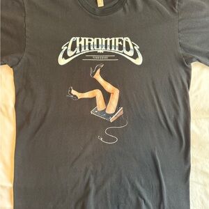 Chromeo Concert Tee - American Apparel Classic Black Tee